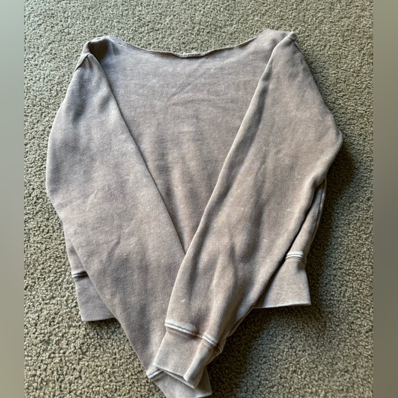 Pink crop top long sleeve - Picture 2 of 2